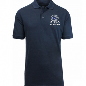 Children's Navy Alpha Polo - Short Sleeve