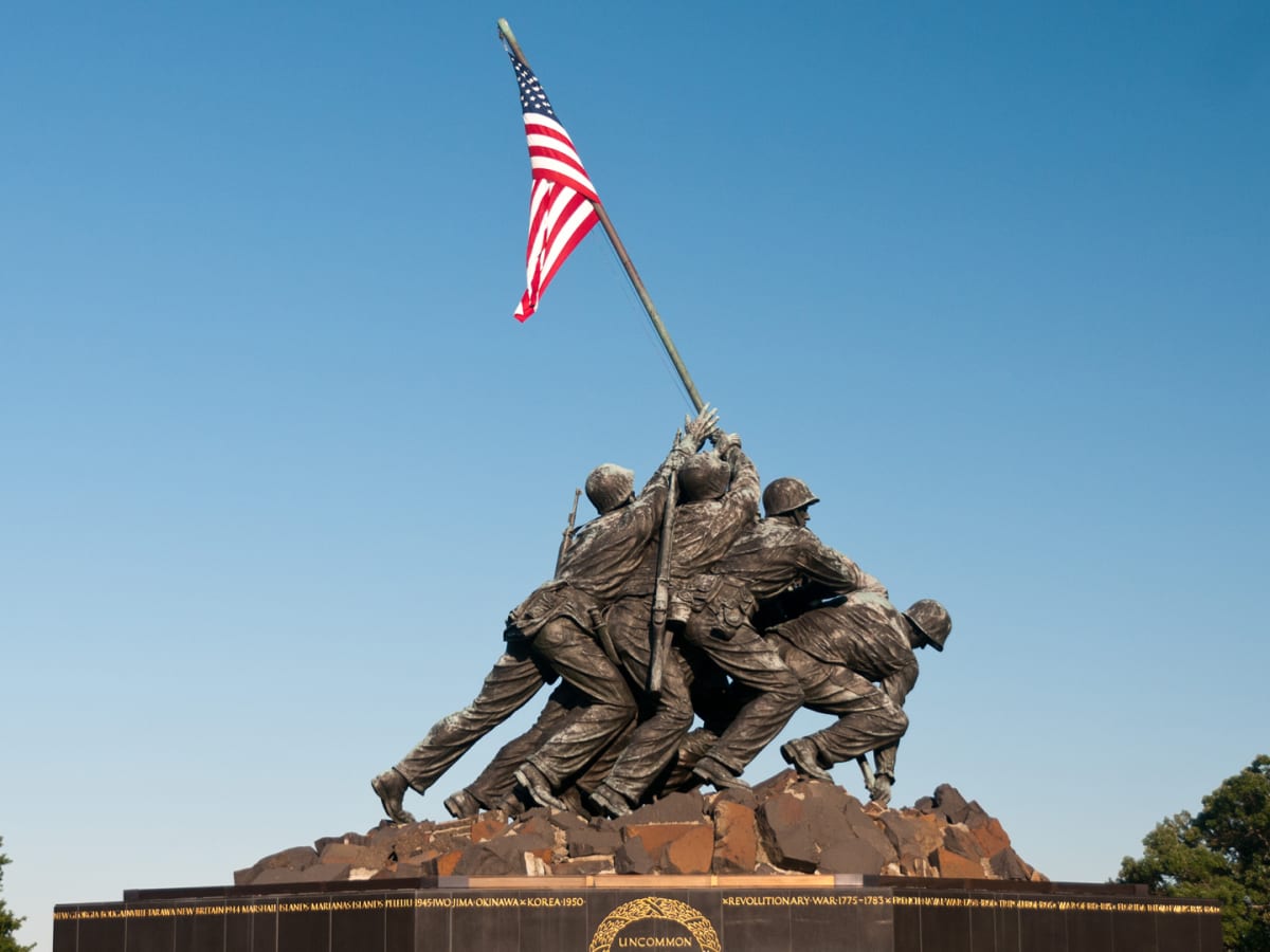 U.S. flag Raised at Iwo Jima 1945