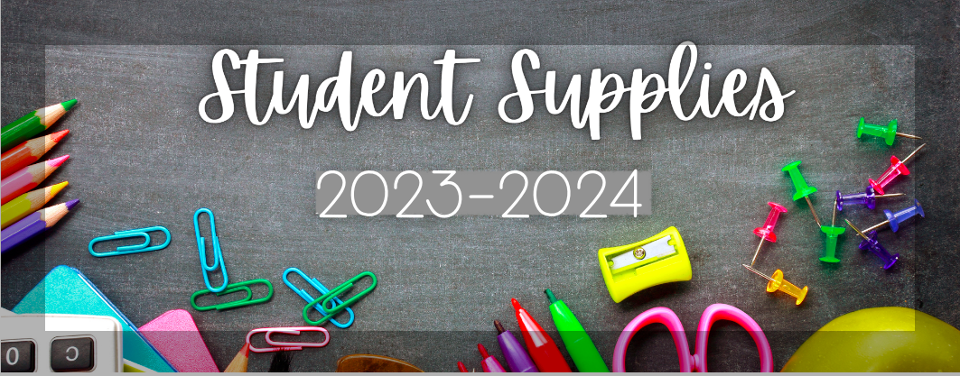 School Supply List 2023-2024